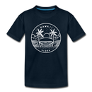 Hawaii Toddler T-Shirt - State Design Hawaii Toddler Tee - deep navy