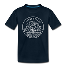Connecticut Toddler T-Shirt - State Design Connecticut Toddler Tee - deep navy