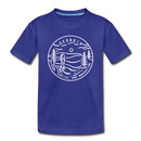 Georgia Toddler T-Shirt - State Design Georgia Toddler Tee - royal blue