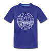 Idaho Toddler T-Shirt - State Design Idaho Toddler Tee - royal blue