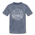 Idaho Toddler T-Shirt - State Design Idaho Toddler Tee - heather blue