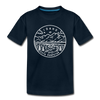 Idaho Toddler T-Shirt - State Design Idaho Toddler Tee - deep navy