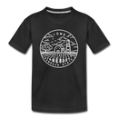 Iowa Toddler T-Shirt - State Design Iowa Toddler Tee - black
