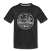 Iowa Toddler T-Shirt - State Design Iowa Toddler Tee - black