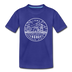 Iowa Toddler T-Shirt - State Design Iowa Toddler Tee - royal blue