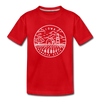 Iowa Toddler T-Shirt - State Design Iowa Toddler Tee - red