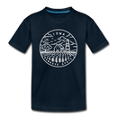 Iowa Toddler T-Shirt - State Design Iowa Toddler Tee - deep navy