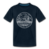 Iowa Toddler T-Shirt - State Design Iowa Toddler Tee - deep navy