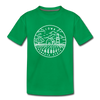 Iowa Toddler T-Shirt - State Design Iowa Toddler Tee - kelly green