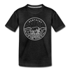 Kentucky Toddler T-Shirt - State Design Kentucky Toddler Tee - charcoal gray