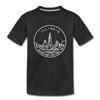Illinois Toddler T-Shirt - State Design Illinois Toddler Tee - black