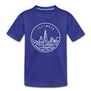 Illinois Toddler T-Shirt - State Design Illinois Toddler Tee - royal blue