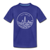Illinois Toddler T-Shirt - State Design Illinois Toddler Tee - royal blue