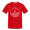 Illinois Toddler T-Shirt - State Design Illinois Toddler Tee - red
