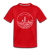 Illinois Toddler T-Shirt - State Design Illinois Toddler Tee - red