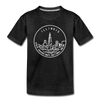 Illinois Toddler T-Shirt - State Design Illinois Toddler Tee - charcoal gray