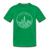 Illinois Toddler T-Shirt - State Design Illinois Toddler Tee - kelly green