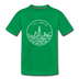 Illinois Toddler T-Shirt - State Design Illinois Toddler Tee - kelly green