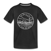 Kansas Toddler T-Shirt - State Design Kansas Toddler Tee - black