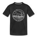 Kansas Toddler T-Shirt - State Design Kansas Toddler Tee - black