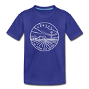 Kansas Toddler T-Shirt - State Design Kansas Toddler Tee - royal blue