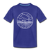 Kansas Toddler T-Shirt - State Design Kansas Toddler Tee - royal blue