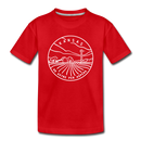 Kansas Toddler T-Shirt - State Design Kansas Toddler Tee - red