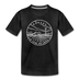 Kansas Toddler T-Shirt - State Design Kansas Toddler Tee - charcoal gray