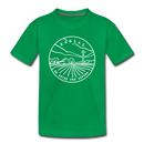 Kansas Toddler T-Shirt - State Design Kansas Toddler Tee - kelly green