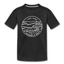 Indiana Toddler T-Shirt - State Design Indiana Toddler Tee - black