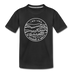 Indiana Toddler T-Shirt - State Design Indiana Toddler Tee - black