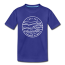 Indiana Toddler T-Shirt - State Design Indiana Toddler Tee - royal blue