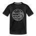 Indiana Toddler T-Shirt - State Design Indiana Toddler Tee - charcoal gray