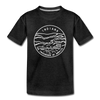 Indiana Toddler T-Shirt - State Design Indiana Toddler Tee - charcoal gray