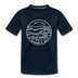 Indiana Toddler T-Shirt - State Design Indiana Toddler Tee - deep navy