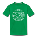 Indiana Toddler T-Shirt - State Design Indiana Toddler Tee - kelly green