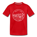 Maryland Toddler T-Shirt - State Design Maryland Toddler Tee - red
