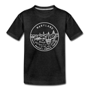 Maryland Toddler T-Shirt - State Design Maryland Toddler Tee - charcoal gray