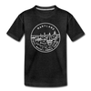 Maryland Toddler T-Shirt - State Design Maryland Toddler Tee - charcoal gray