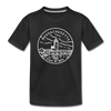 Massachusetts Toddler T-Shirt - State Design Massachusetts Toddler Tee - black