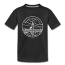 Massachusetts Toddler T-Shirt - State Design Massachusetts Toddler Tee - black