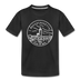 Massachusetts Toddler T-Shirt - State Design Massachusetts Toddler Tee - black