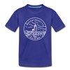 Massachusetts Toddler T-Shirt - State Design Massachusetts Toddler Tee - royal blue