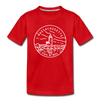 Massachusetts Toddler T-Shirt - State Design Massachusetts Toddler Tee - red