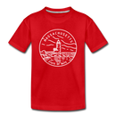 Massachusetts Toddler T-Shirt - State Design Massachusetts Toddler Tee - red