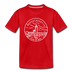 Massachusetts Toddler T-Shirt - State Design Massachusetts Toddler Tee - red