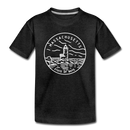 Massachusetts Toddler T-Shirt - State Design Massachusetts Toddler Tee - charcoal gray