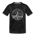 Massachusetts Toddler T-Shirt - State Design Massachusetts Toddler Tee - charcoal gray
