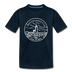 Massachusetts Toddler T-Shirt - State Design Massachusetts Toddler Tee - deep navy