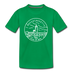 Massachusetts Toddler T-Shirt - State Design Massachusetts Toddler Tee - kelly green